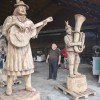 Igor Loskutow  Kunst mit Kettensäge, Schnitzerei, Skulptur: Holzskulptur_Musiker_Kunst_mit_Kettensaege034